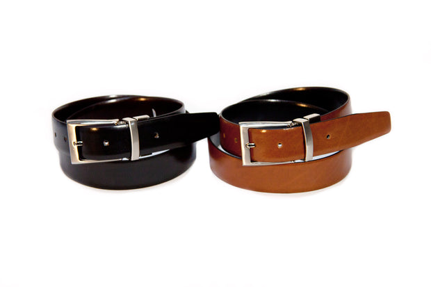 VOSS STORE AVALON MENSWEAR STORE LOOP LEATHER CO ZIGGY BELT BLACK AND TAN