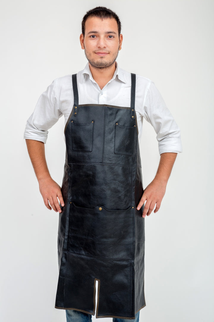 INDEPAL OLIVER LEATHER APRON