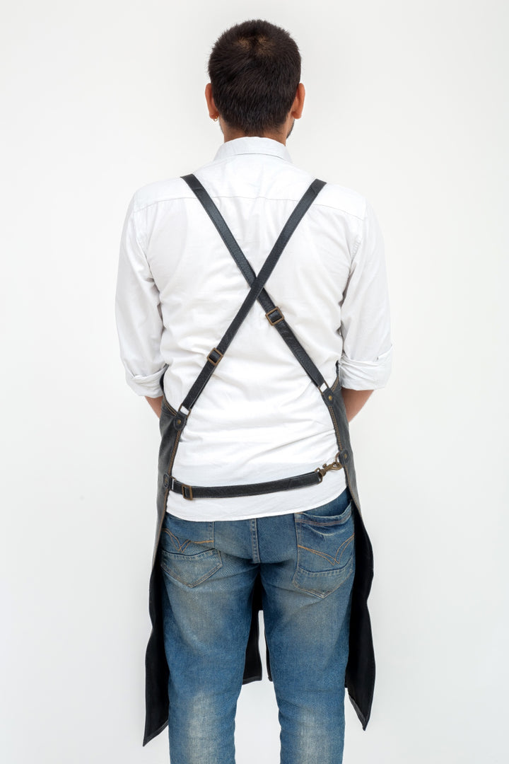 INDEPAL OLIVER LEATHER APRON