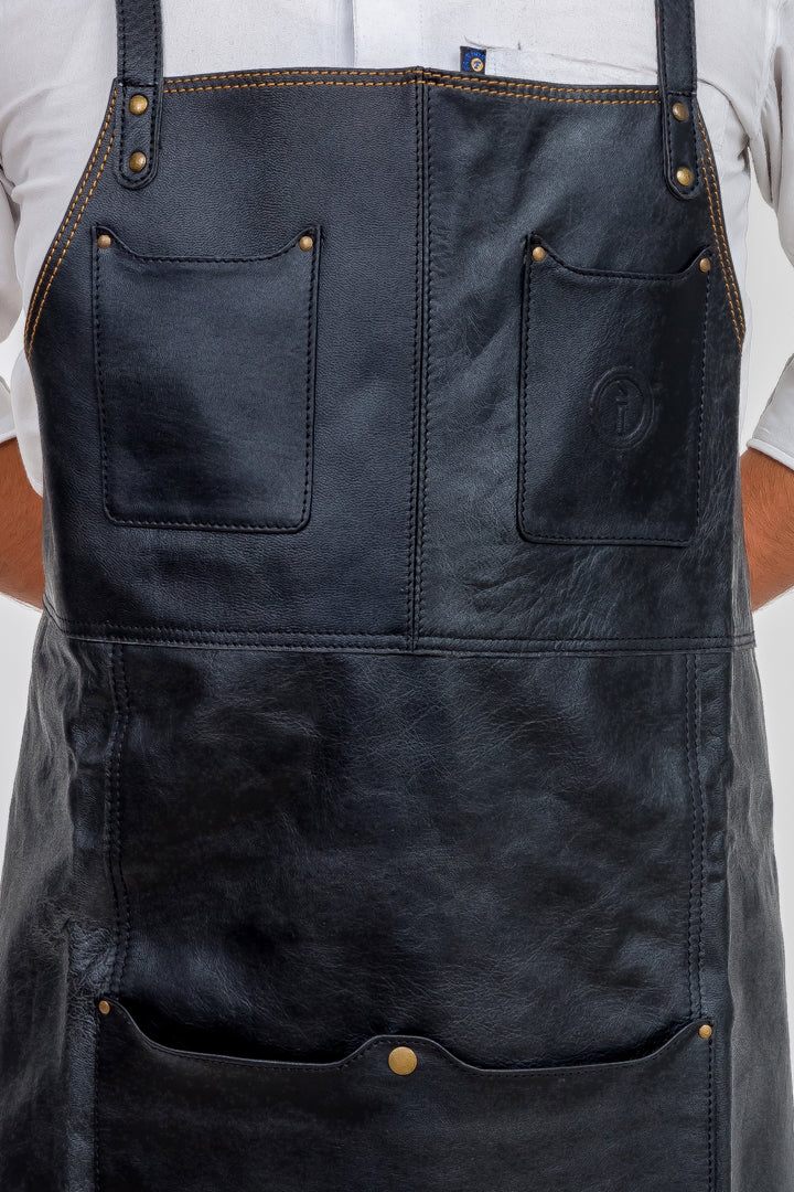 INDEPAL OLIVER LEATHER APRON