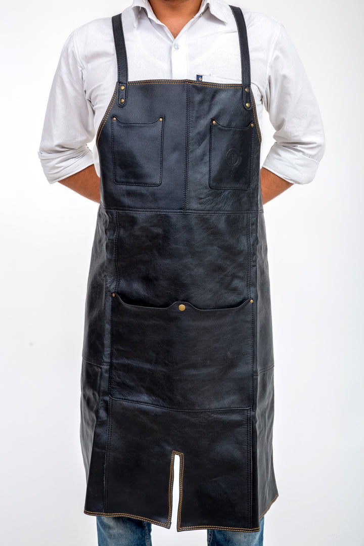 INDEPAL OLIVER LEATHER APRON
