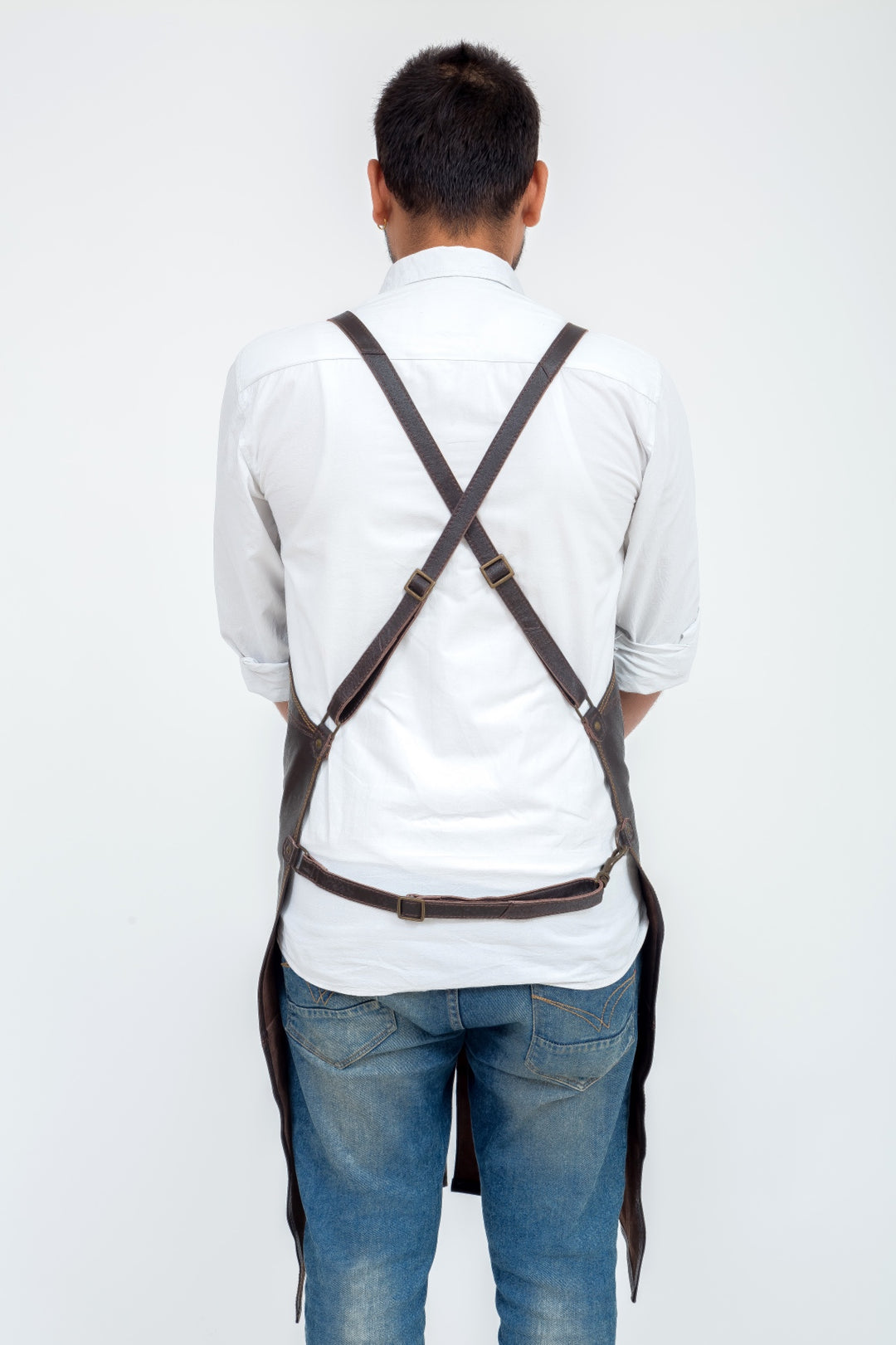 INDEPAL OLIVER LEATHER APRON