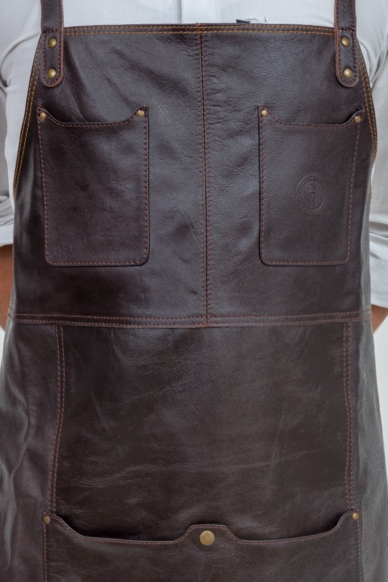 INDEPAL OLIVER LEATHER APRON