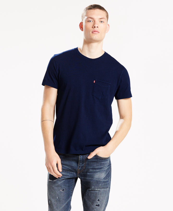 levis ss sunset pocket tshirt navy