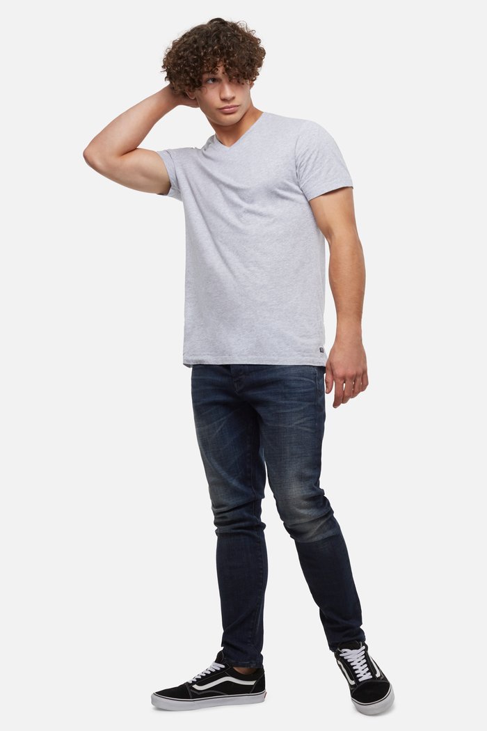 Industrie the new basic vee tee light grey