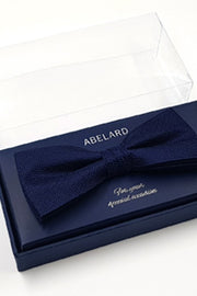 Abelard silk formal bow tie navy