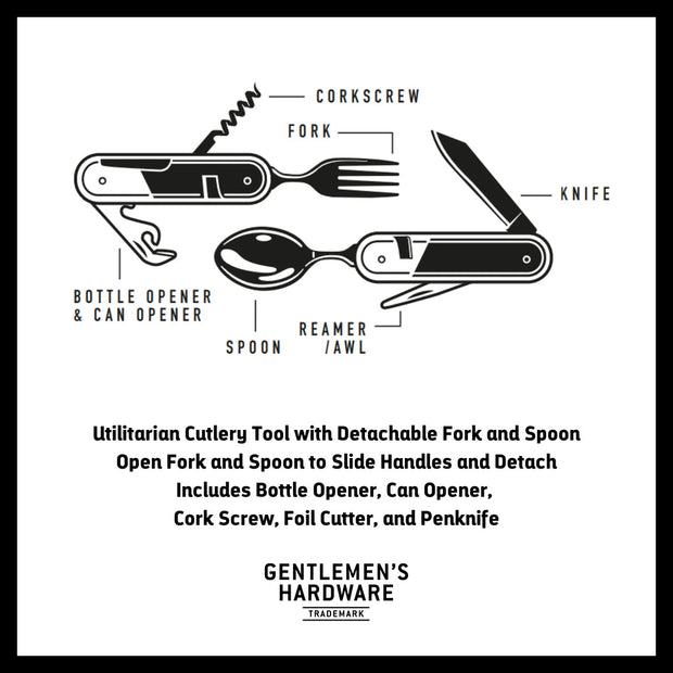 GENTLEMEN'S HARDWARE CAMPING CUTLERY TOOL