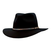Akubra Leisure Time Hat Black from Voss Store Avalon Beach Sydney
