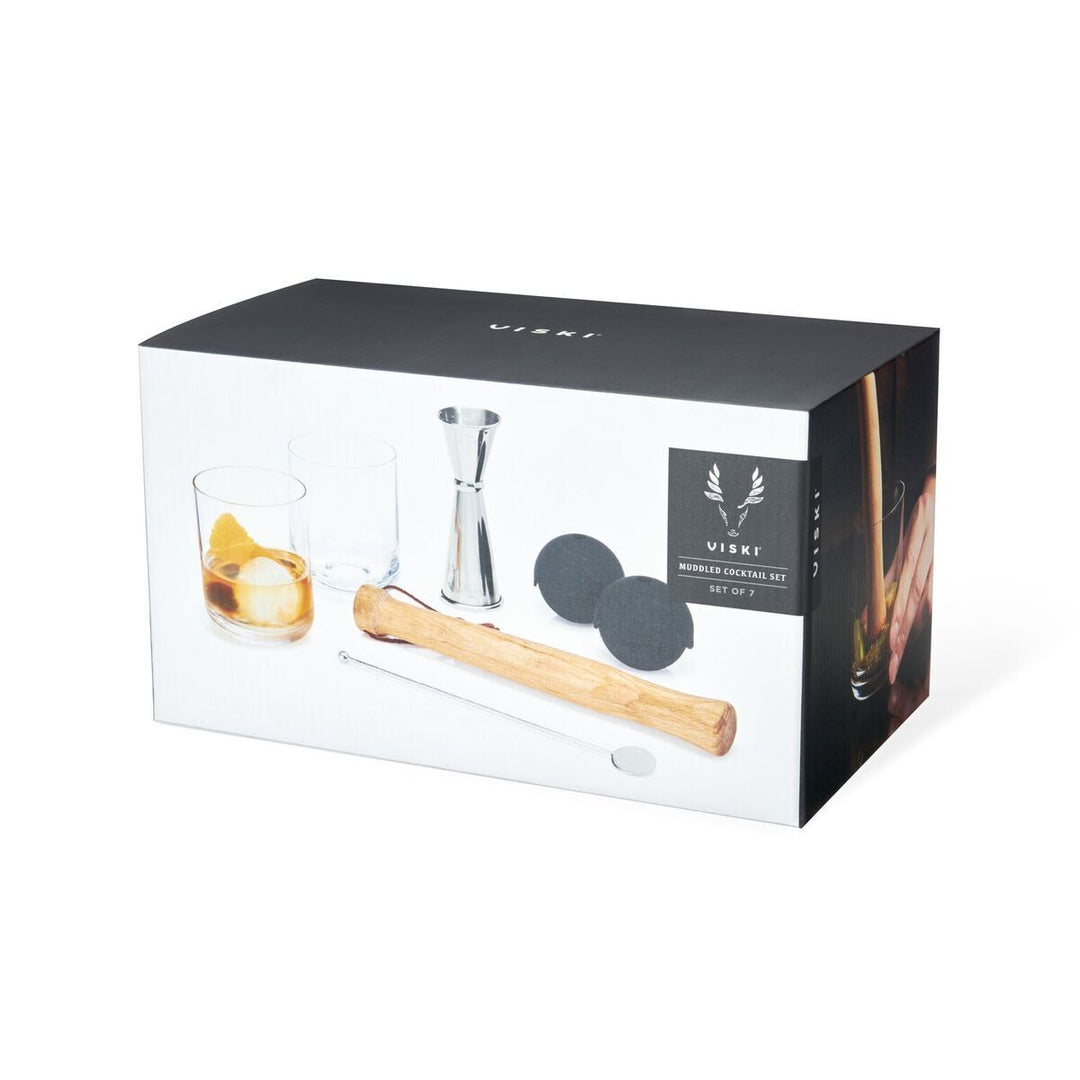 VISKI 7 PIECE MUDDLED COCKTAIL SET